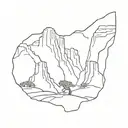 Road Trip from san franciso to yosemite Park, death valley, las vegas, grand canyon, joshua tree, los angeles, san diego tattoo design idea