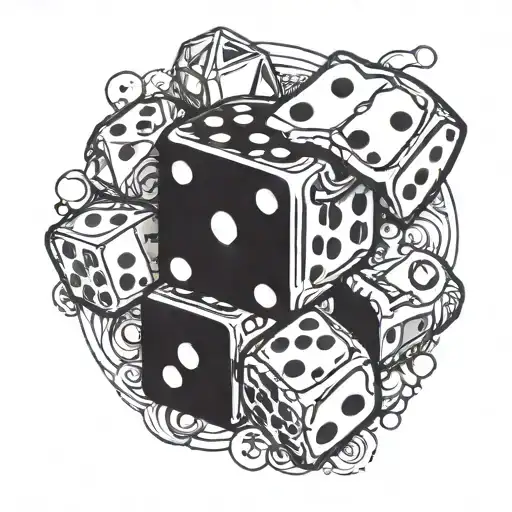 dice tattoo tattoo design idea