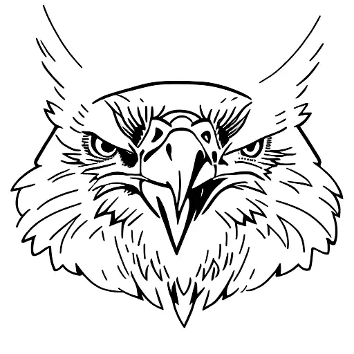 golden eagle  tattoo design idea