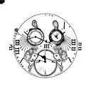 Clock AND VIENNA tattoo design idea