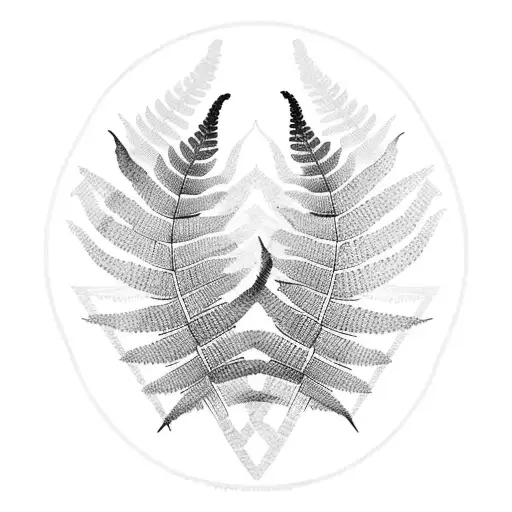 Fern Tree tattoo design idea