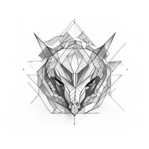 rectangle tattoo design idea
