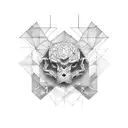 rectangle tattoo design idea