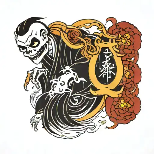 sheet ghost  tattoo design idea