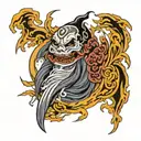 sheet ghost  tattoo design idea