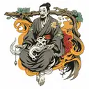 sheet ghost  tattoo design idea