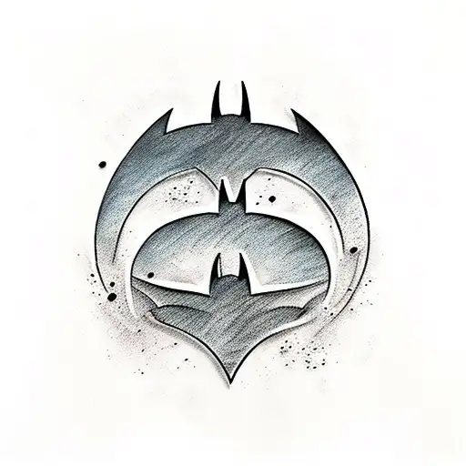 batman logo chest tatoo tattoo design idea