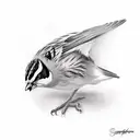Sparrow tattoo design idea