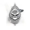 Sparrow tattoo design idea