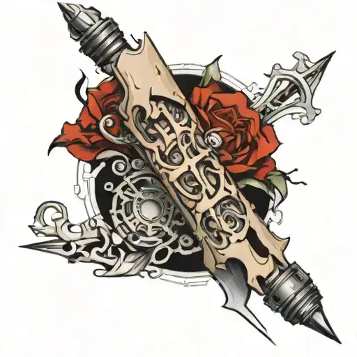 biomechanics torn skin deep cuts details shock absorber tattoo on the forearm tattoo design idea
