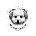 bichon maltes tattoo design idea