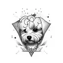 bichon maltes tattoo design idea