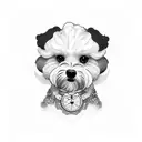 bichon maltes tattoo design idea