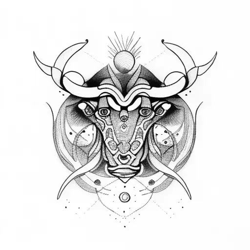 taurus, pisces & leo tattoo design idea