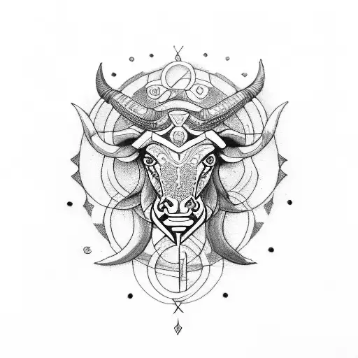 taurus, pisces and leo tattoo design idea