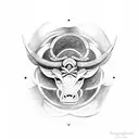 taurus, pisces & leo tattoo design idea