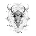 taurus, pisces & leo tattoo design idea