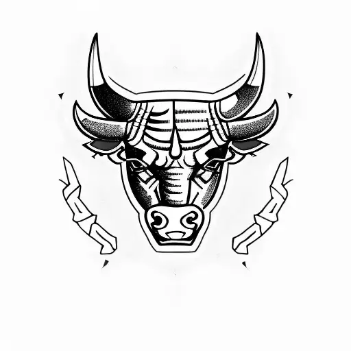 Chicago bulls tattoo design idea