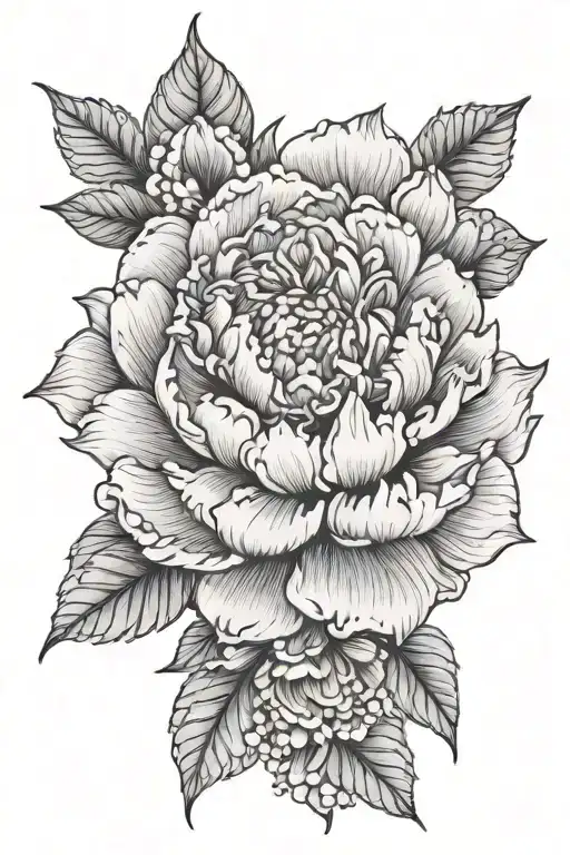 peony mandala tattoo tattoo design idea