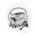 bald eagle  tattoo design idea