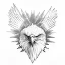 bald eagle  tattoo design idea
