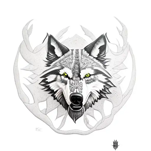 lobo tattoo design idea