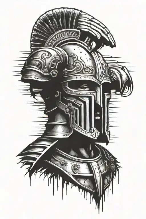 gladiator colosseum tattoo design idea