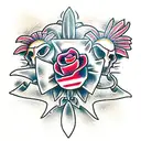bad Times, good Times, chicano style, evil flower tattoo design idea