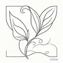 simple intuition tattoo design idea