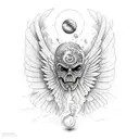 Icarus tattoo design idea