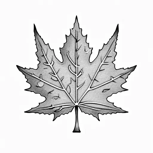 Maple Leaf tattoo design idea