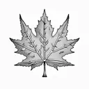 Maple Leaf tattoo design idea