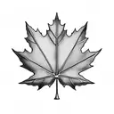 Maple Leaf tattoo design idea