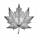 Maple Leaf tattoo design idea