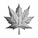 Maple Leaf tattoo design idea