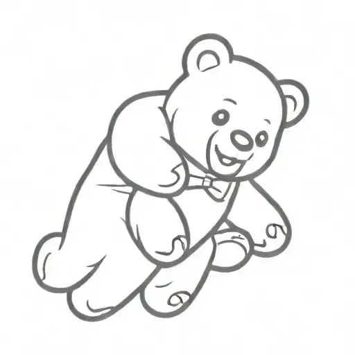 gummy bear tattoo design idea