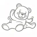 gummy bear tattoo design idea