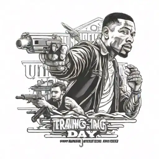 training day movie scene tattoo design idea