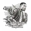 training day movie scene tattoo design idea