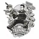training day movie scene tattoo design idea