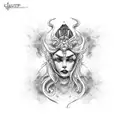 siren tattoo design idea