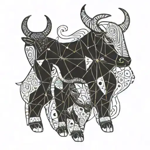 Taurus Russian dolls tattoo design idea