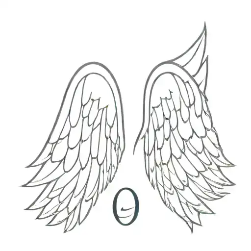 angel wings with roman numerals 2005 roman numeral tattoo design idea