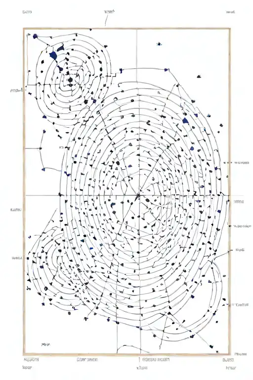 constellation of the stars on January 3rd 2003 with the Greek God meletus  tattoo design idea