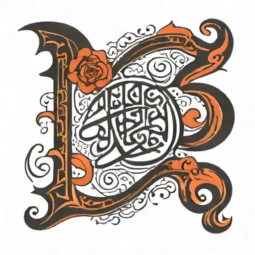 arabic calligraphy tattoo design idea