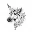 caballo con alas  tattoo design idea
