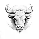 peterbilt logo with bull horns tattoo design idea