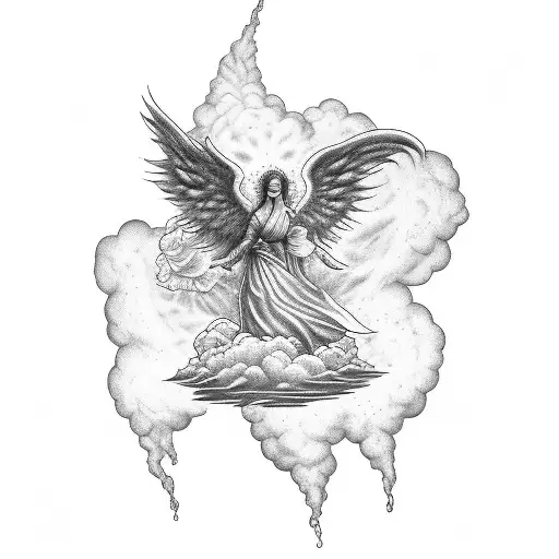 heaven cloud tattoo designs