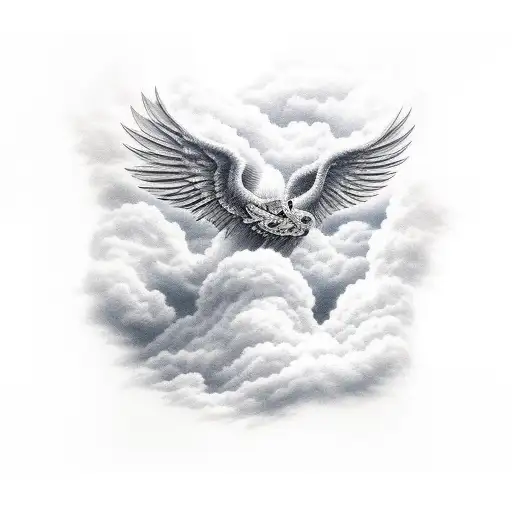 heaven cloud tattoo designs