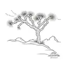 joshua tree tattoo design idea